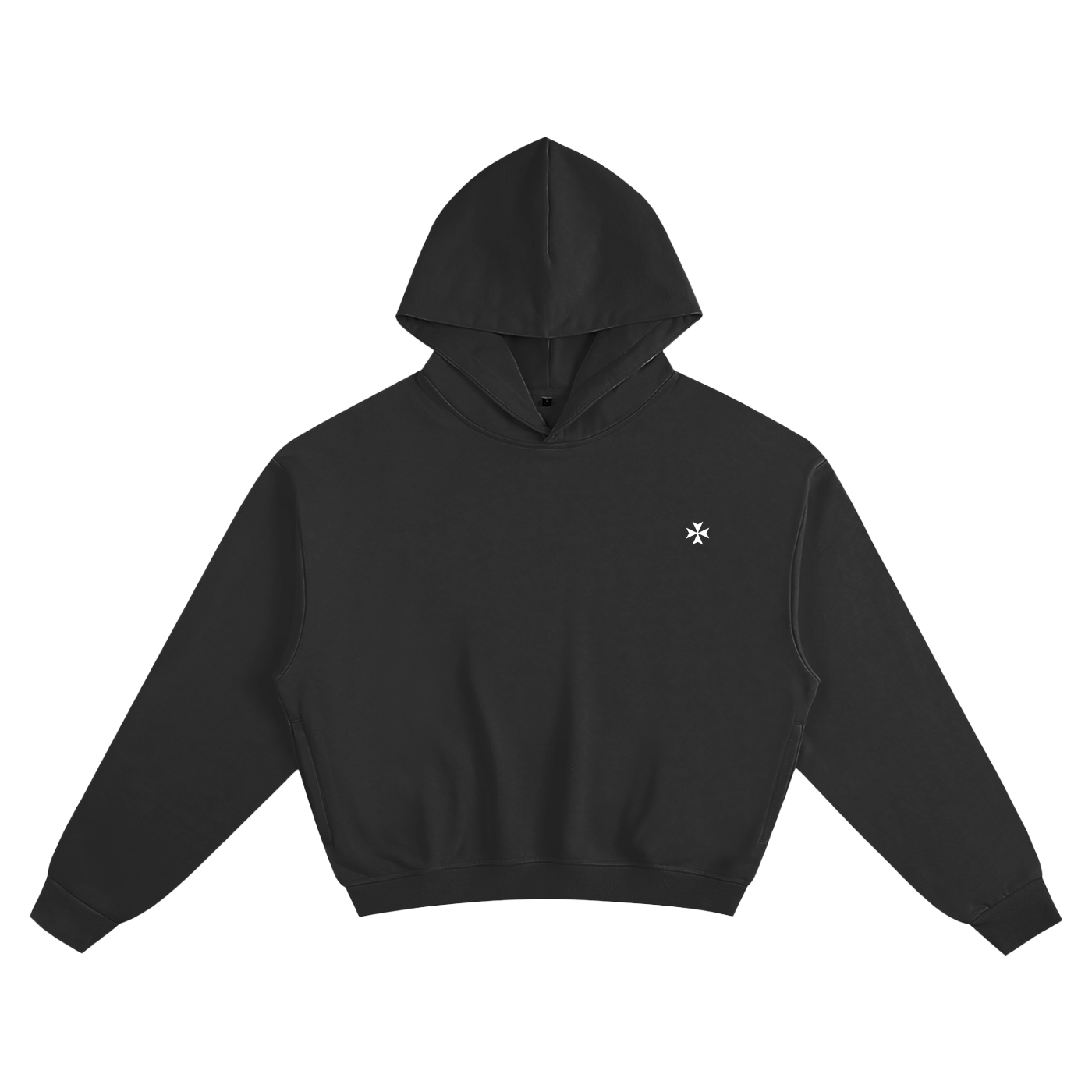 Cotton Cropped Hoodie