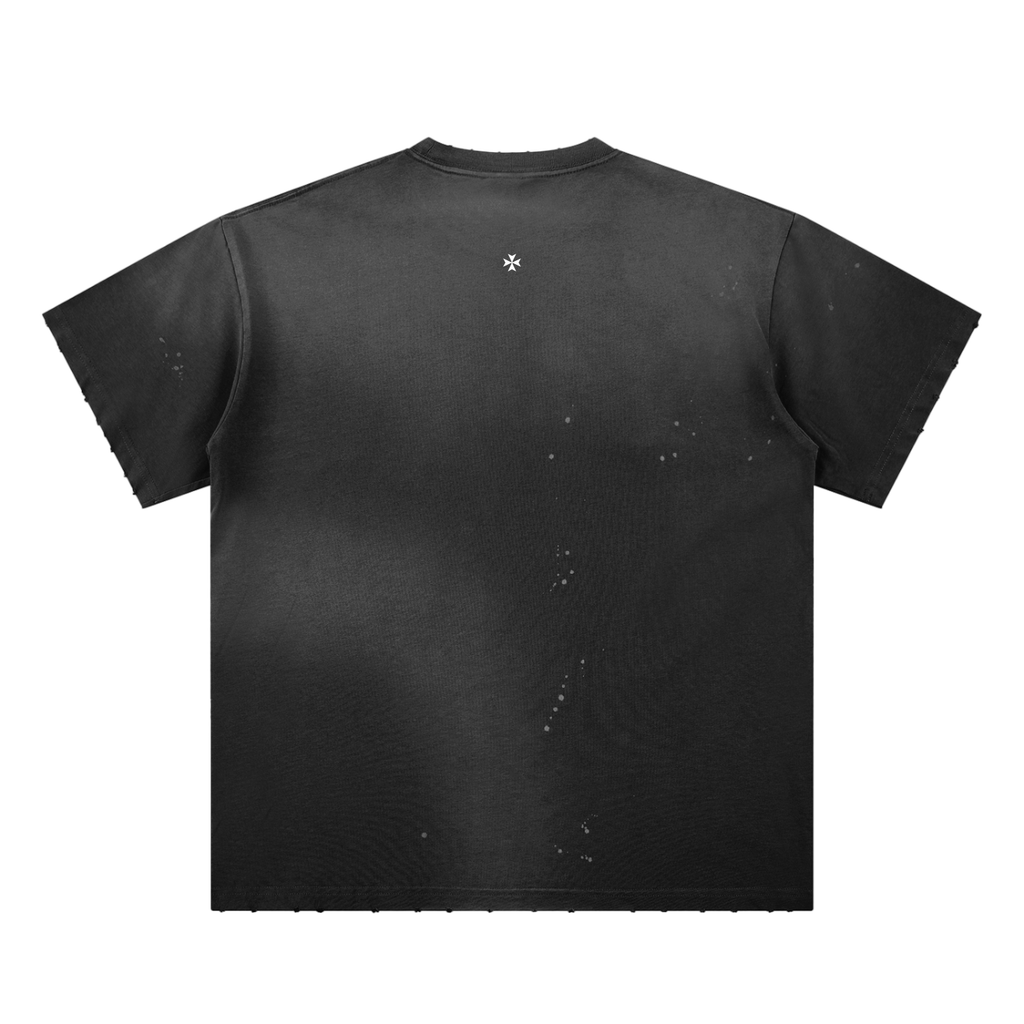 Sunfade Paint Splatter Tee  — Faith Over Fear