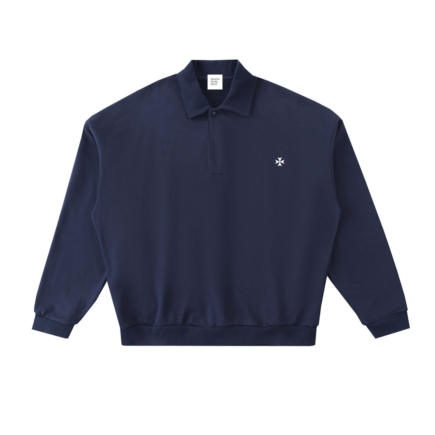 Heavyweight Fleece Polo Sweatshirt