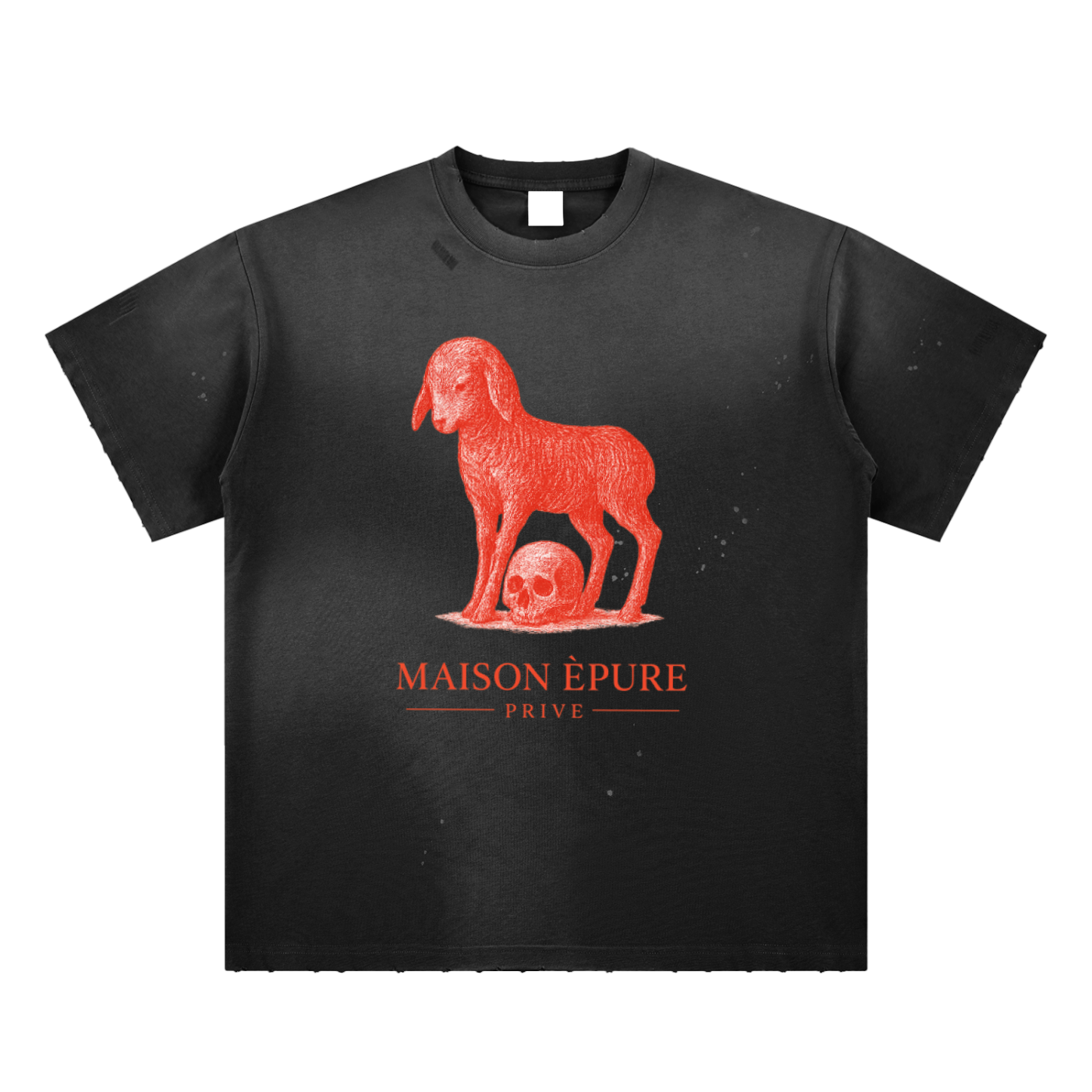 Sunfade Paint Splatter Tee  — Faith Over Fear