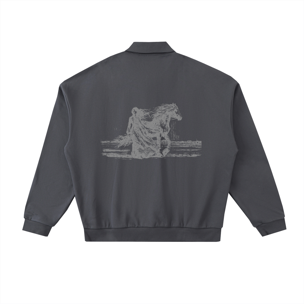 Heavyweight Fleece Polo Sweatshirt