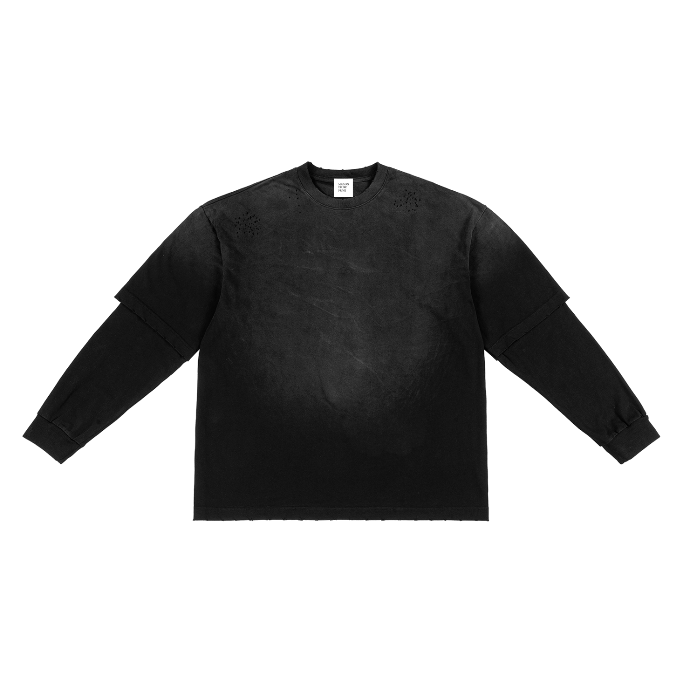 Sunfade Double Layered Tee — Dust Black