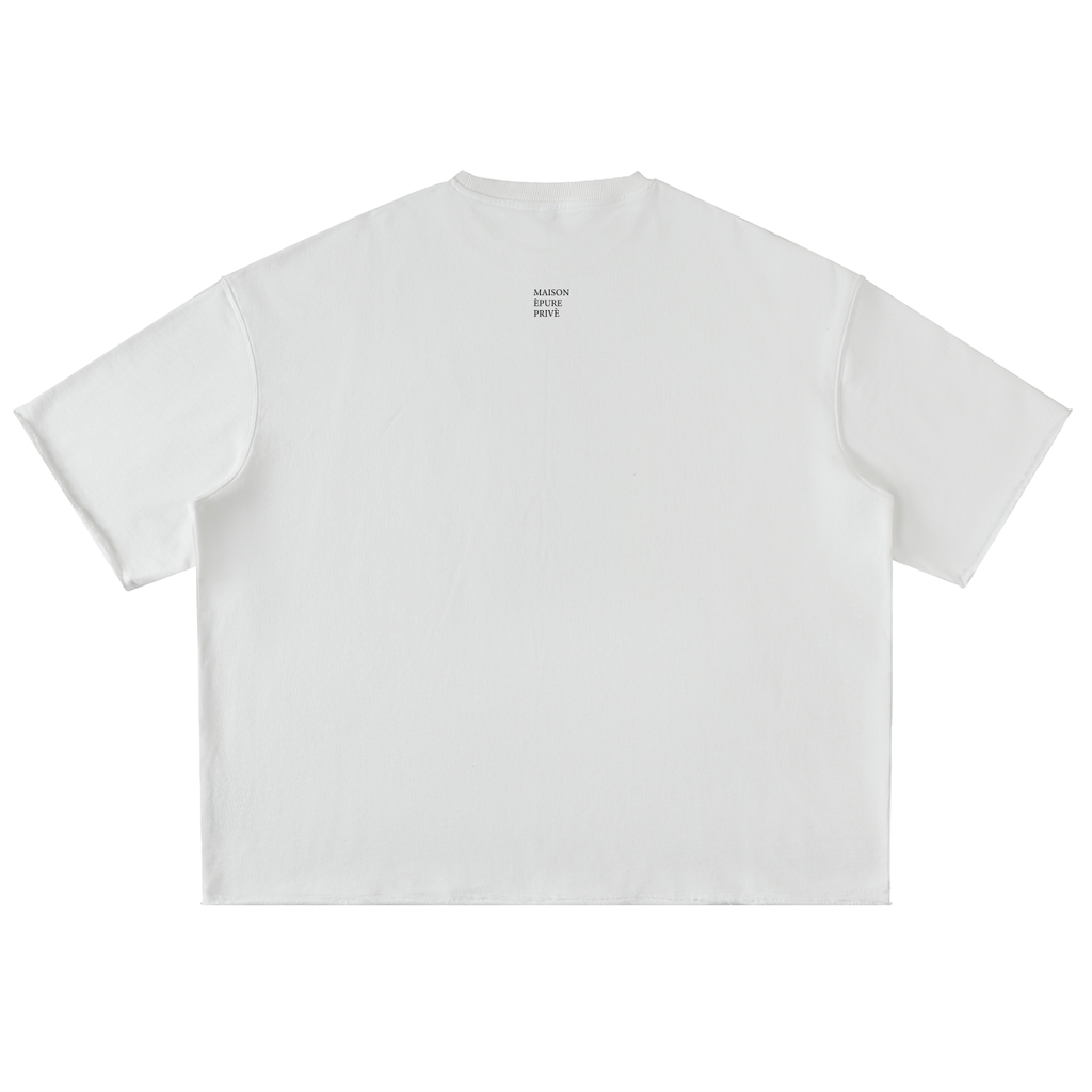 Washed Oversized Sweatshirt Tee — “Silent Restraint”