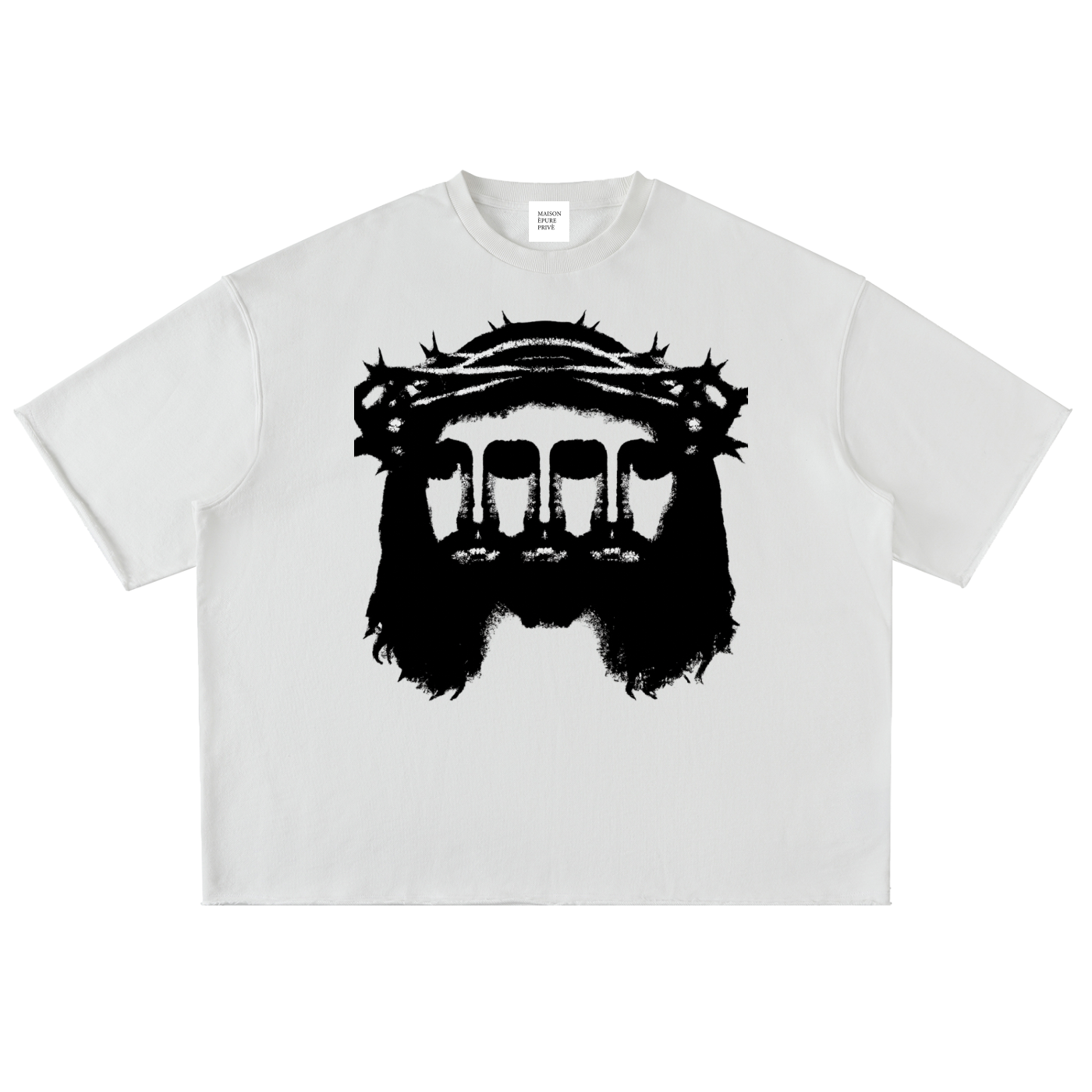 Oversized Sweatshirt Half Sleeve  — Veil