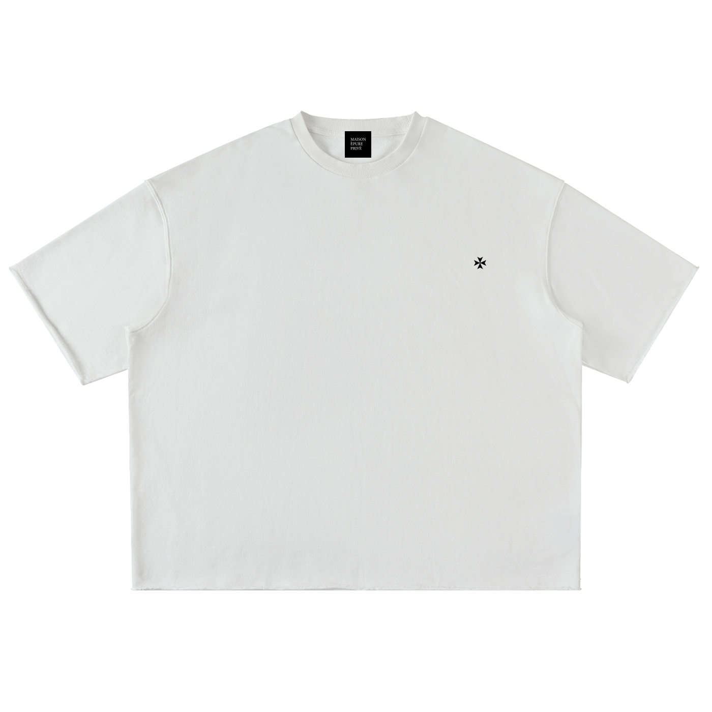 Washed Rolled Hem Half Sleeve T-Shirt