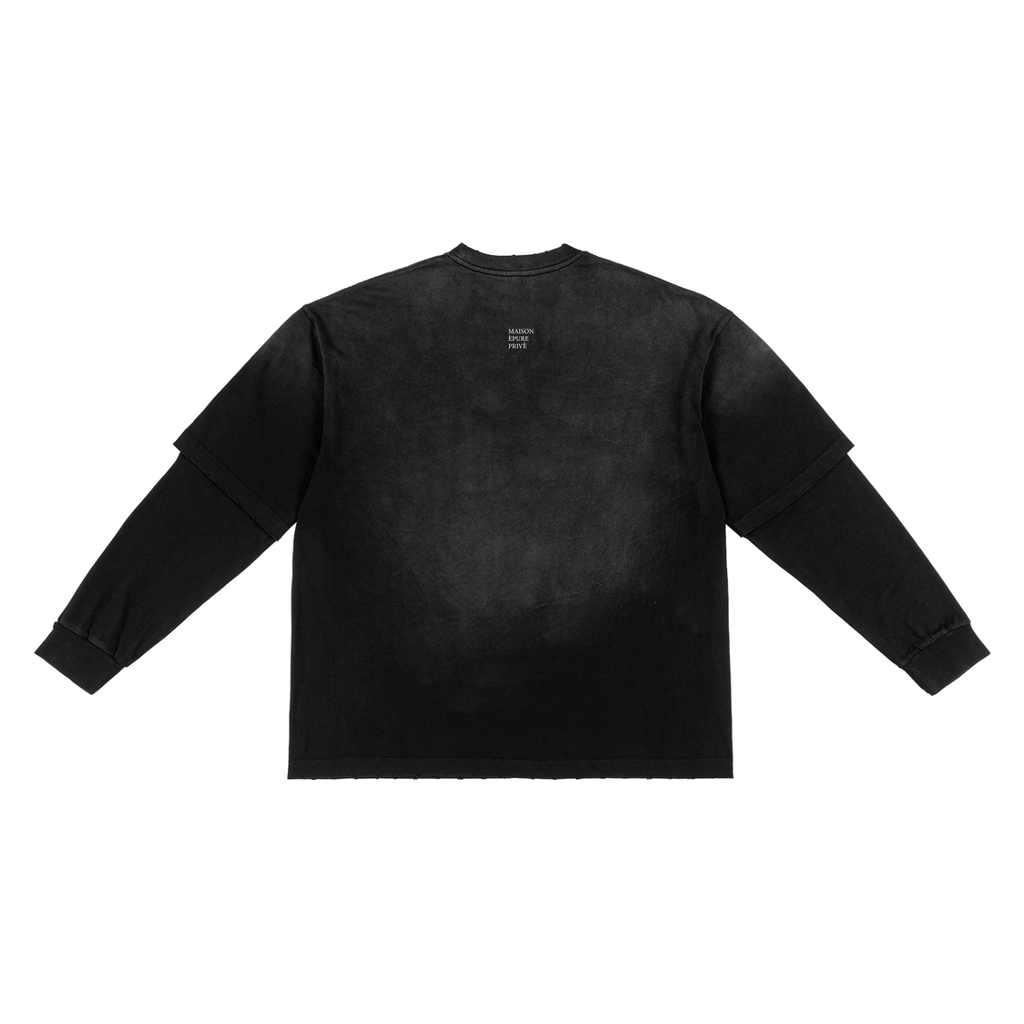 Sunfade Double Layered Tee — Dust Black
